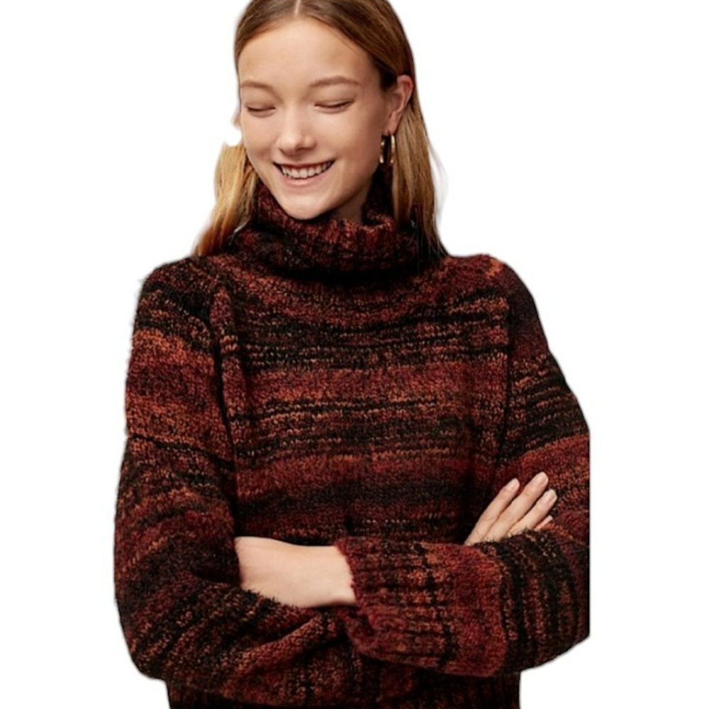 BABATON | Aritzia Black White Grey Titus Alpaca Wool Turtleneck Sweater (M) - Picture 11 of 12
